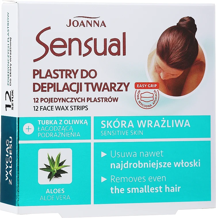 Strisce depilatorie con estratto di aloe vera