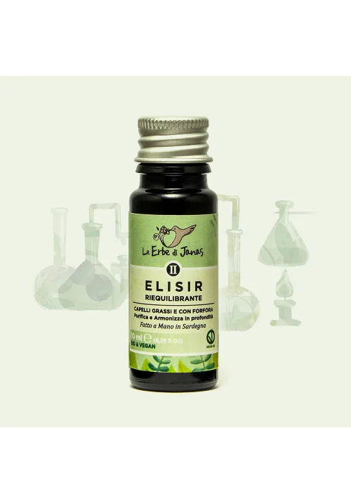 LE ERBE DI JANAS Elisir Riequilibrante – Capelli Grassi e con Forfora
