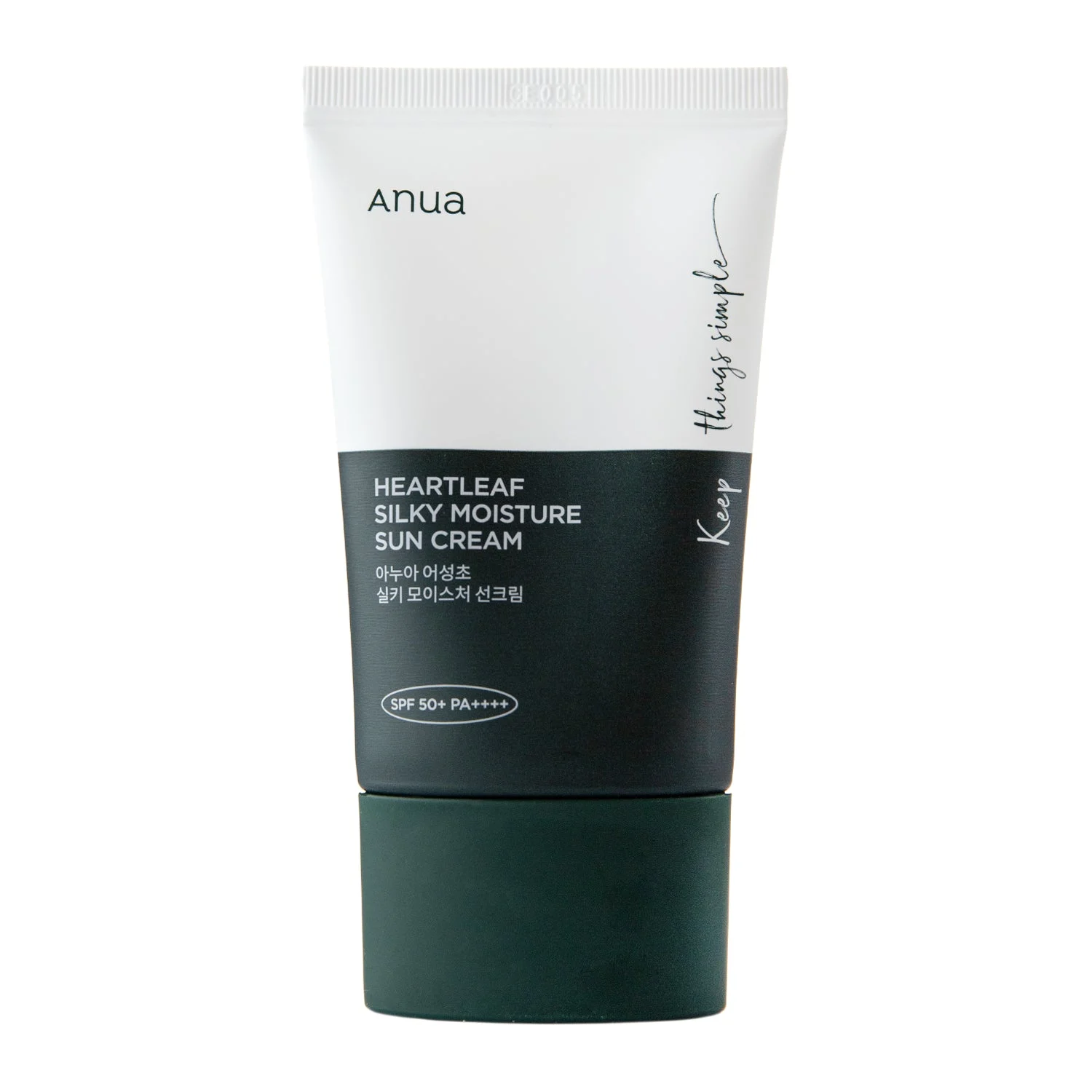 Anua Heartleaf Silky Idratante Protezione Solare SPF50+ Idratante 50ml