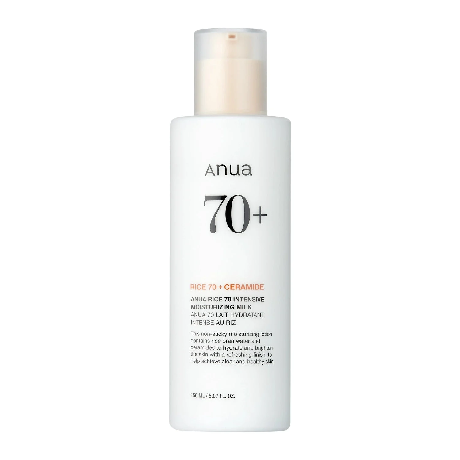 Anua Rice 70 Intensivo Idratante Milk Lozione Viso Idratante Intensa 150ml