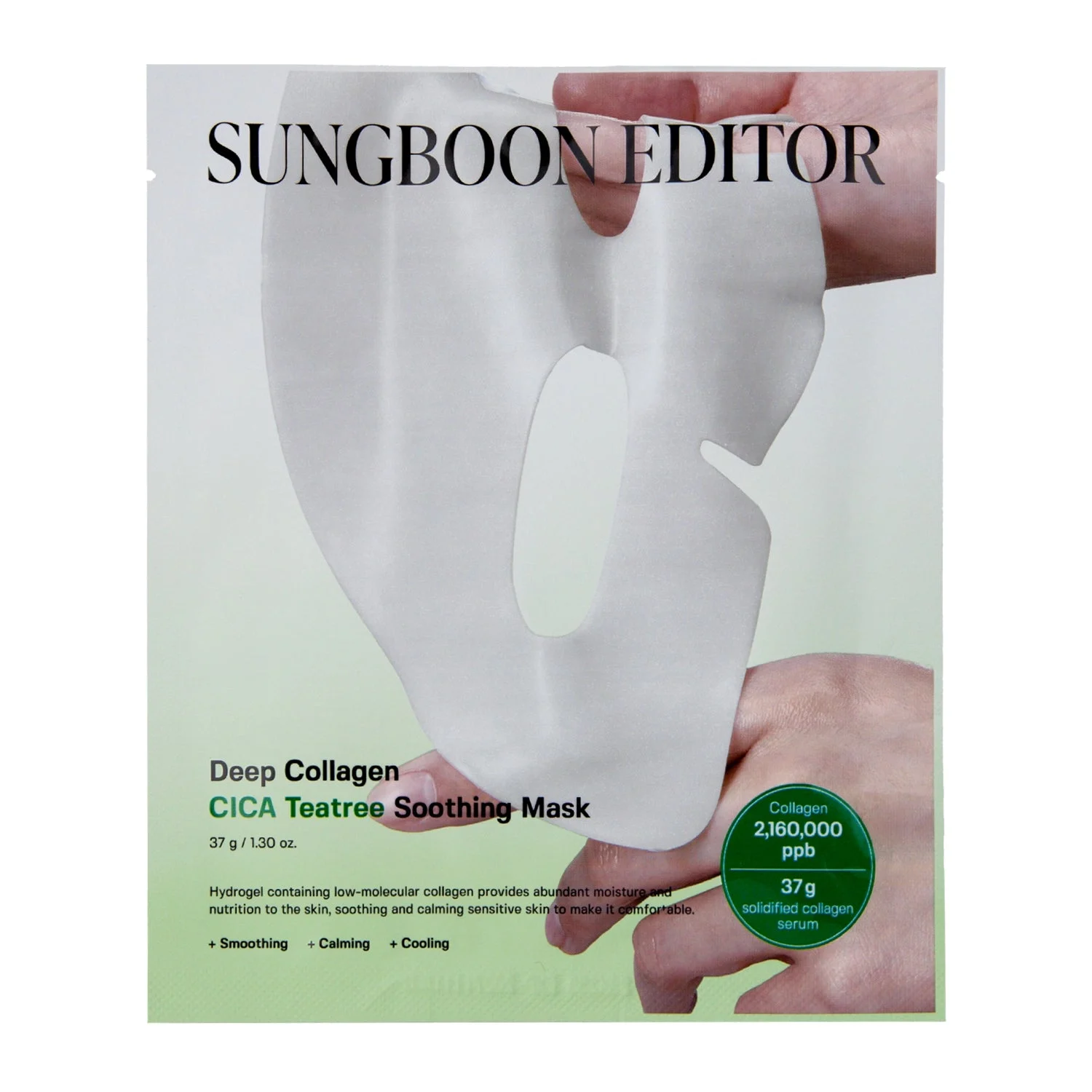 Sungboon Editor Deep Collagene Cica Tea Tree Lenitivo Maschera Hydrogel Lenitiva 37g