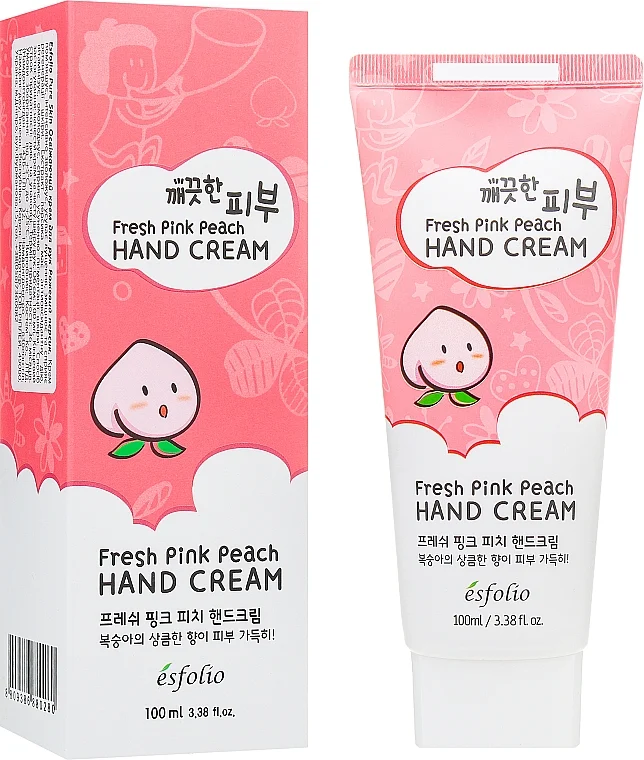 Crema mani rinfrescante alla pesca