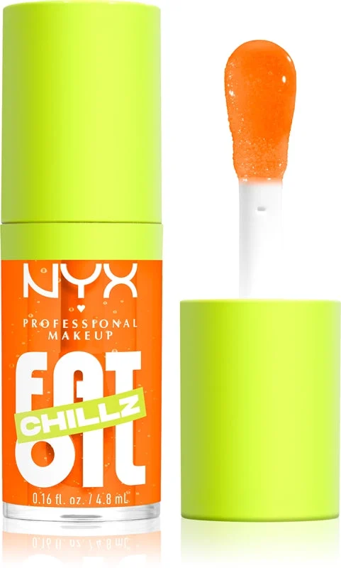 NYX Professional Makeup Fat Oil Chillz olio labbra con effetto rinfrescante colore 4,8 ml arancio