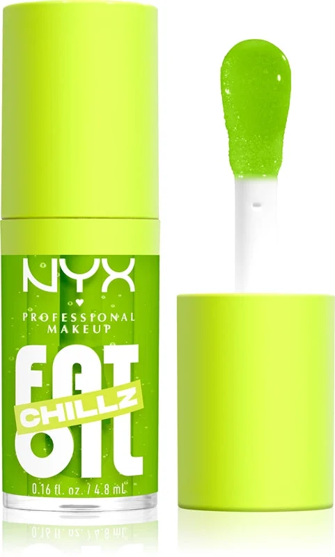 NYX Professional Makeup Fat Oil Chillz olio labbra con effetto rinfrescante colore 4,8 ml verde