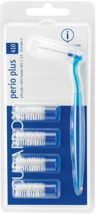 Set scovolini interdentali "Prerio plus", CPS 410 con supporto blu