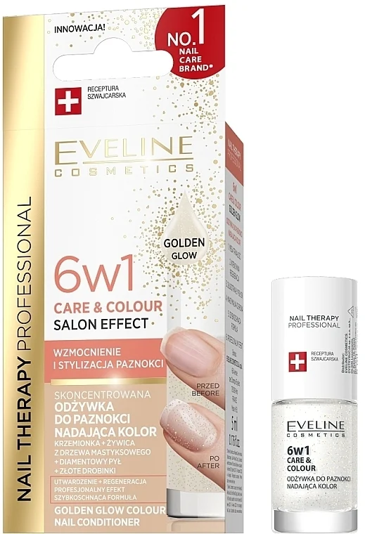 Balsamo colorato per unghie 6in1