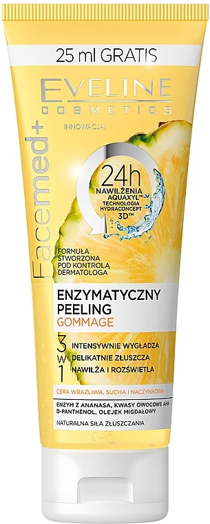 Peeling enzimatico con ananas e acido di frutta