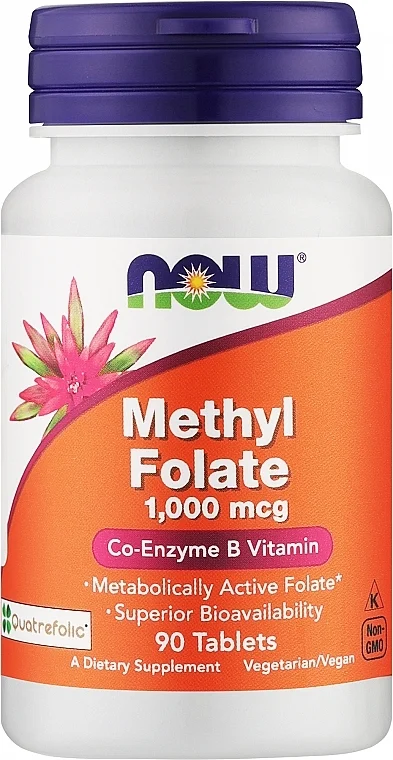 Metilfolato, 1.000 mcg