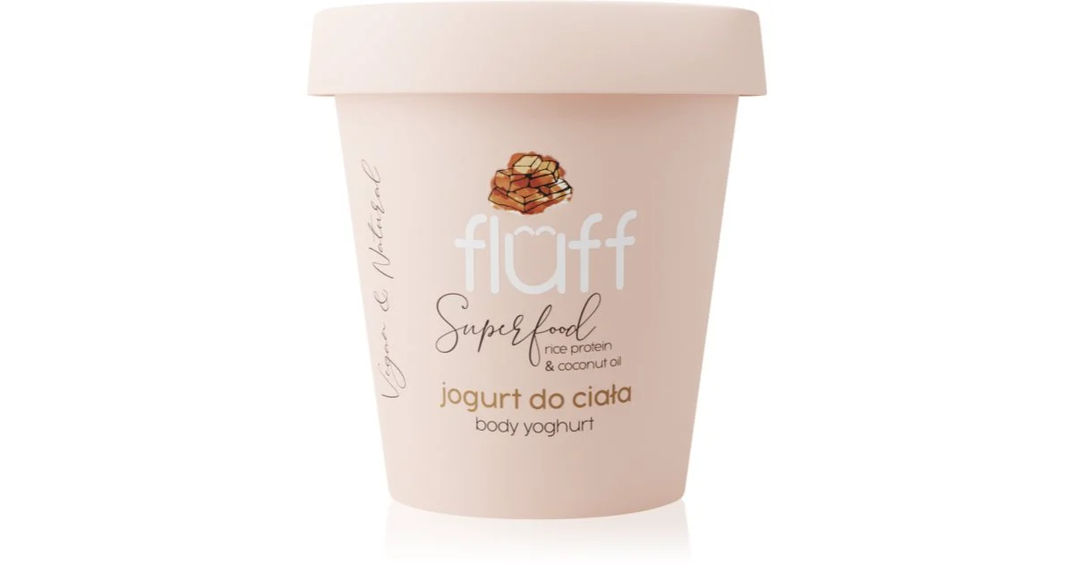 Fluff Superfood Chocolate yogurt per il corpo Proteine di riso e olio di cocco 180 ml