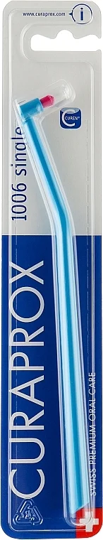 Spazzolino monociuffo "Single CS 1006", blu con rosa