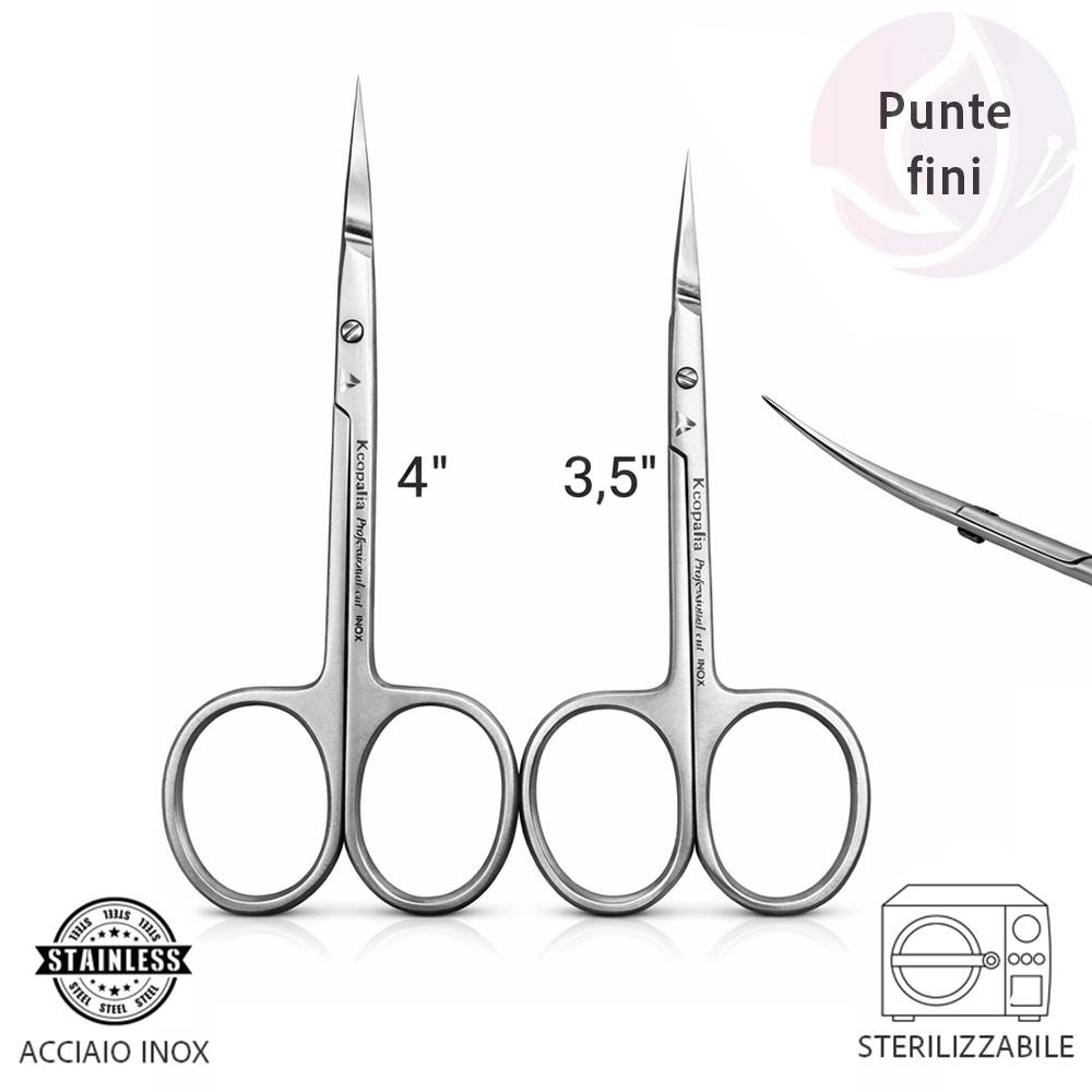 Forbici pelli Manicure Professionali per Estetista Keopalia – Acciaio Inox Sterilizzabili in Autoclave