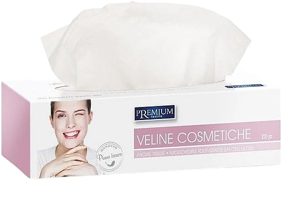 Fazzoletti cosmetici a due strati in scatola, 150 pz.