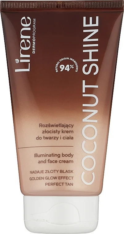 Crema dorata illuminante per viso e corpo