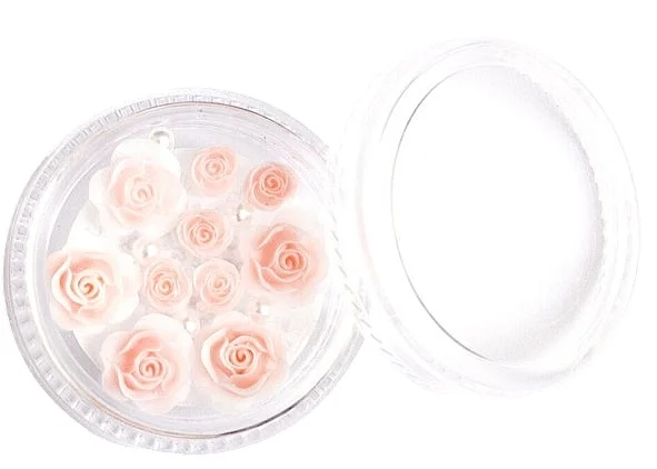 Decorazioni per unghie 'Fiori 3D e perle'