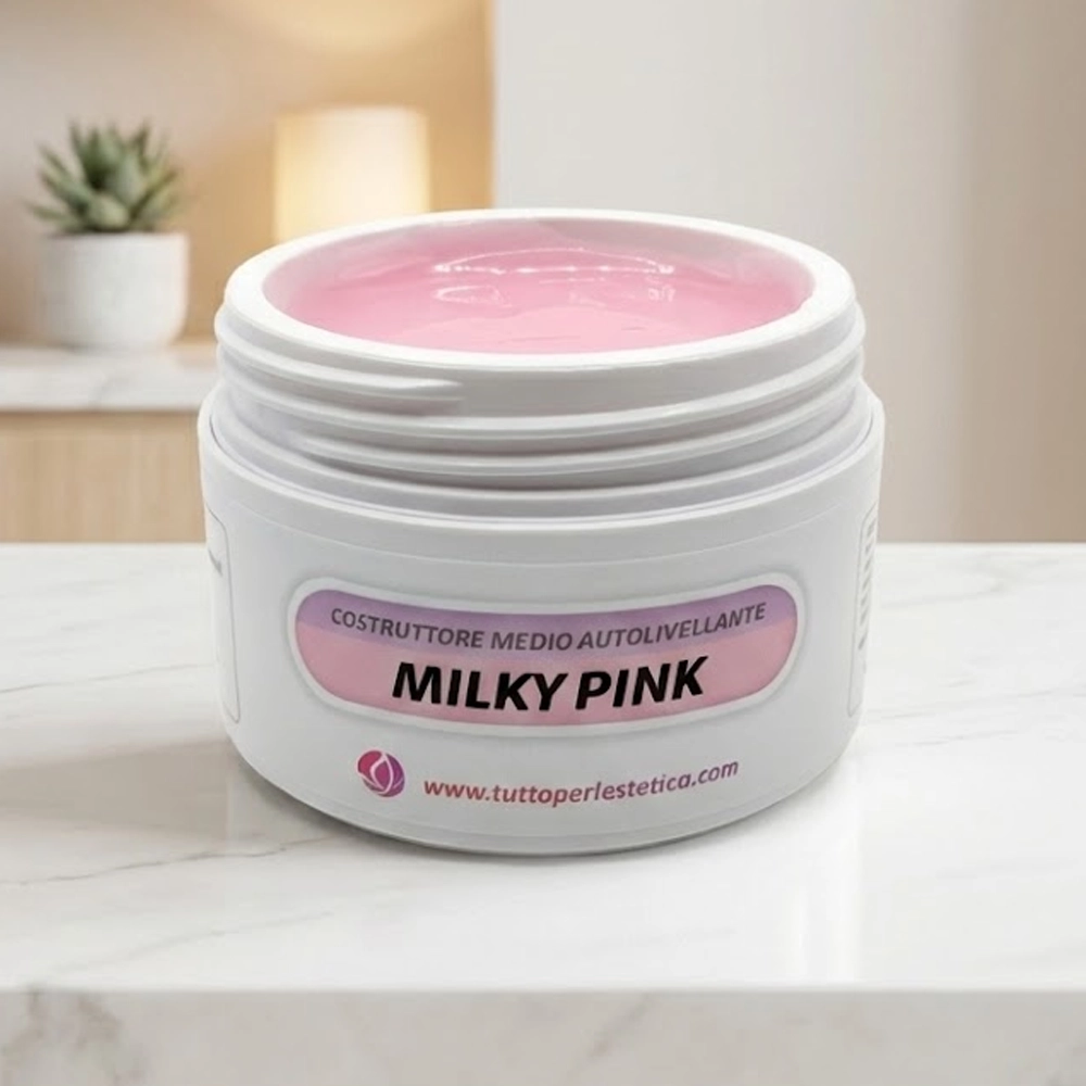 Gel Base Costruttore Monofasico Milky Pink Autolivellante Media viscosità – 50g HEMA & TPO Free