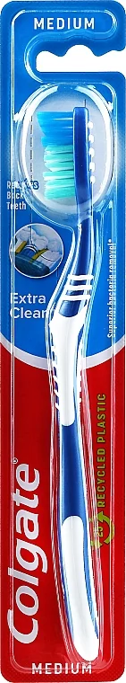 Spazzolino da denti, medio duro "Extra Clean", blu