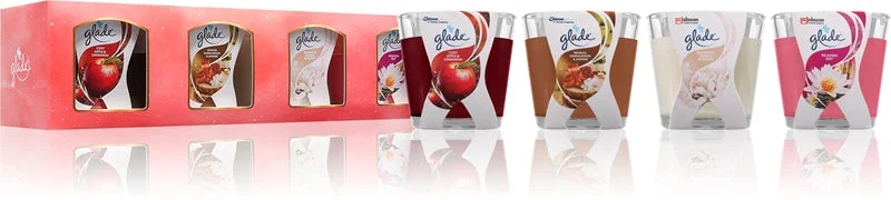 GLADE Set confezione regalo 4x70 g mini candele