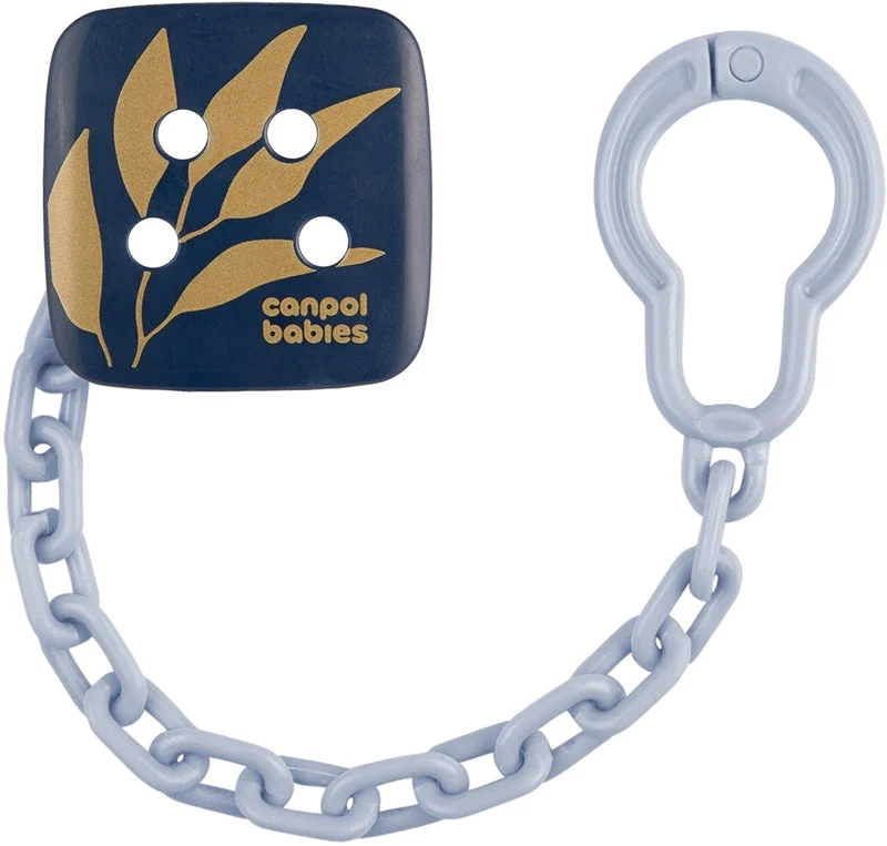 Canpol babies Gold Soothers Holder catenella per ciuccio Blue