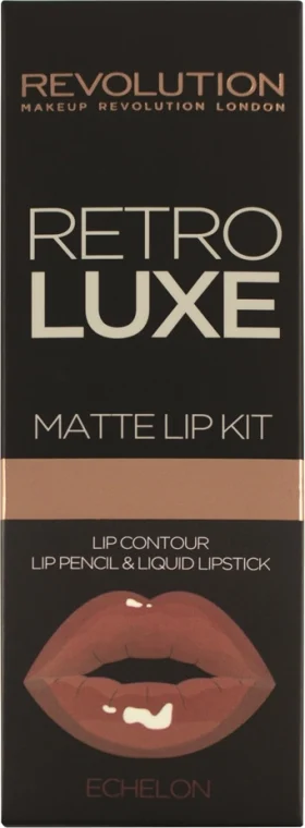 Makeup Revolution Retro Luxe Matte Lip (lipstick/5.5ml + l/pencil/1g)