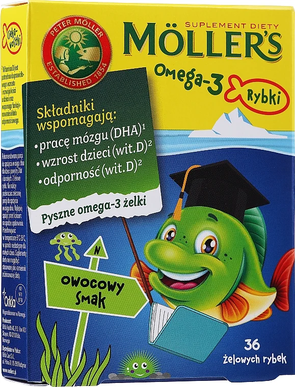 Integratore alimentare per bambini al gusto di frutta "Omega 3"