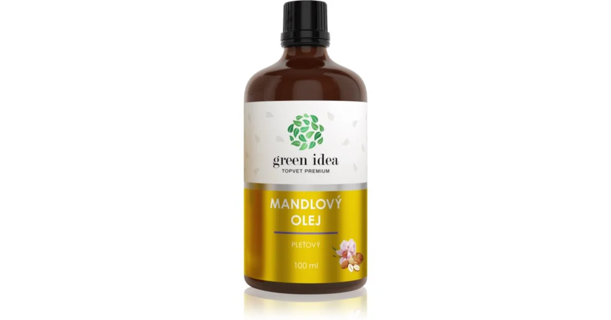 Green Idea olio mandorla viso pressato a freddo 100 ml