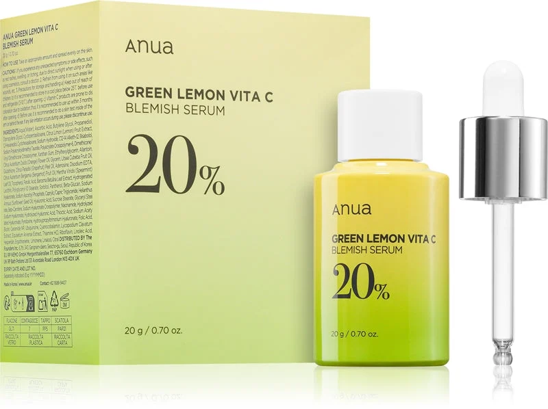 Anua Green Lemon siero illuminante con vitamina C contro le macchie della pelle 20 g