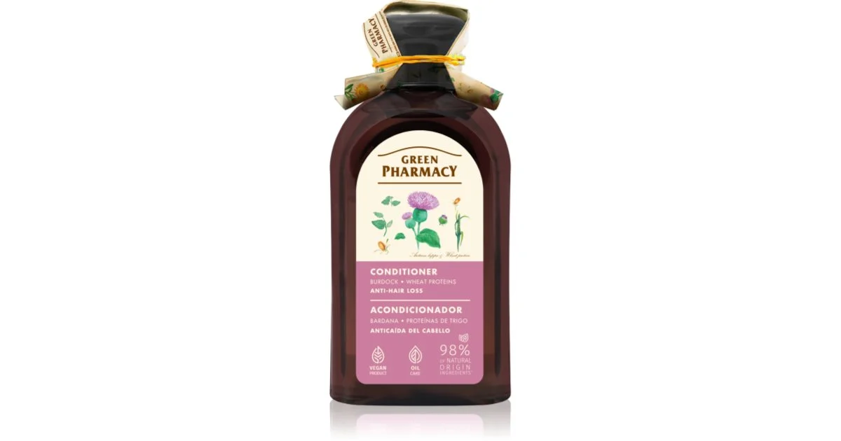 Green Pharmacy Olio Di Bardana Balsamo Per Capelli Anti-Caduta 300 Ml