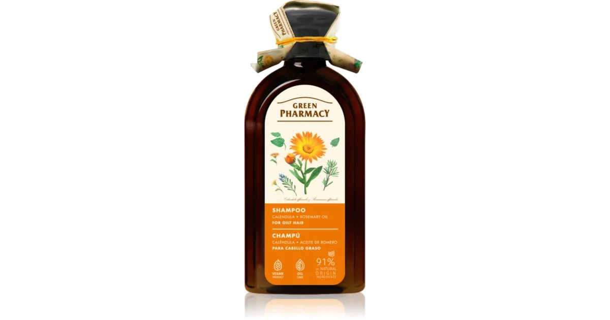 Green Pharmacy Calendula Shampoo Per Capelli Normali E Grassi 350 Ml
