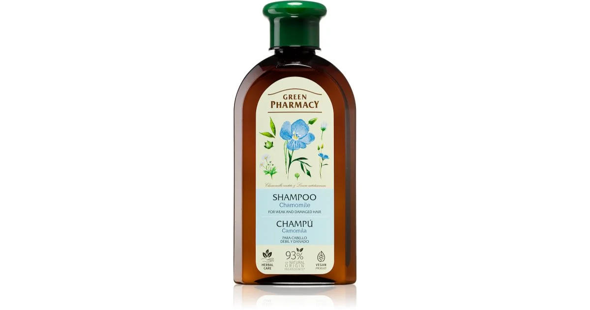 Green Pharmacy Camomilla Shampoo Per Capelli Deboli E Danneggiati 350 Ml