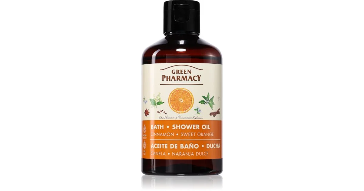 Green Pharmacy Cannella & Arancia Dolce Olio Da Bagno Olio Doccia Cannella 250 Ml