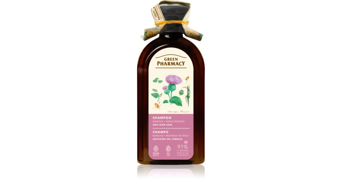 Green Pharmacy Greater Burdock Shampoo shampoo anti-caduta dei capelli 350 ml
