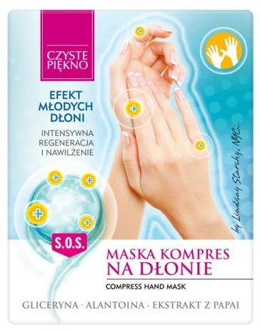 Maschera-impacco per mani, "Effetto mani giovani", 2 pz