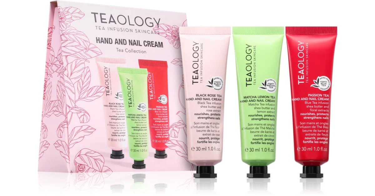 Teaology Set confezione regalo per mani e unghie 3 pezzi