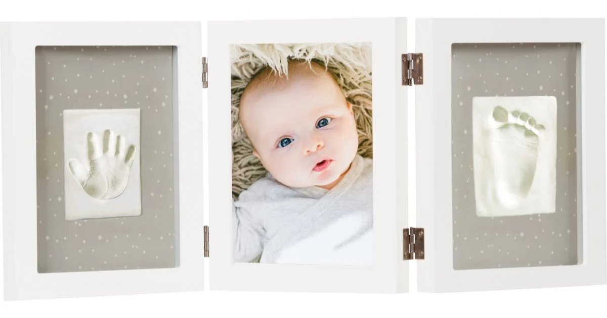 Happy Hands Triple Frame Set Impronte Neonato 3 X 17×22 Cm