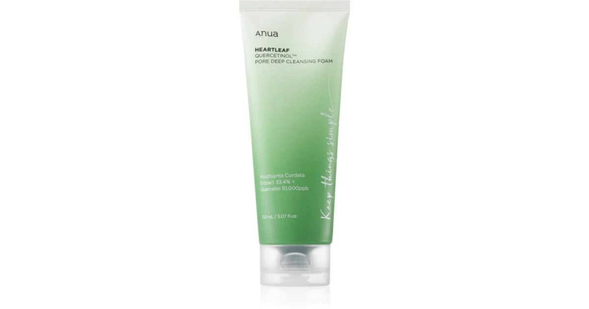 Anua Heartleaf Quercetinol Pore Deep mousse di pulizia profonda per pelli grasse e miste 150 ml