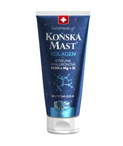 Herbamedicus Unguento di cavallo con collagene marino forte refrigerante 200 ml