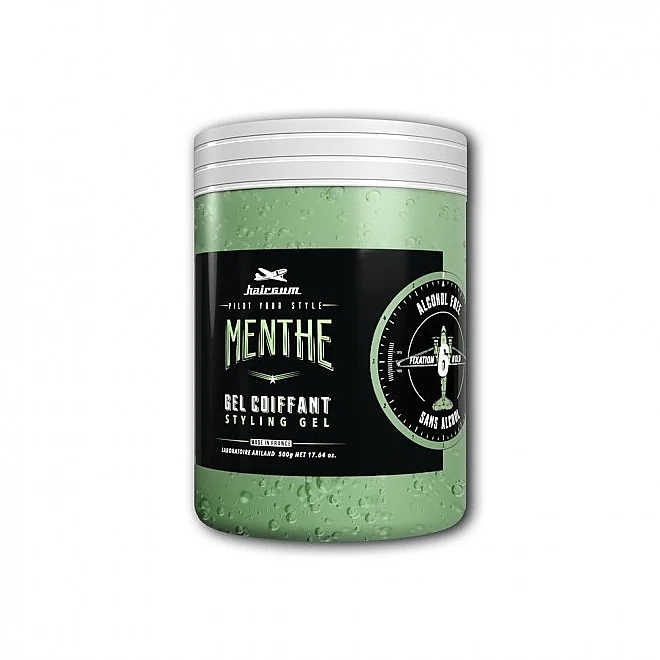 Gel per capelli con estratto di menta