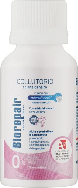 Collutorio ad altà densità con acido ialuronico