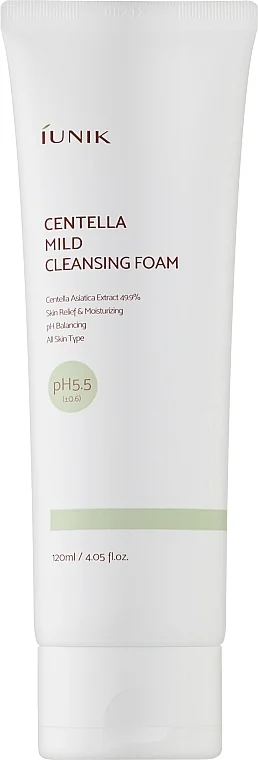 Schiuma detergente delicata alla centella