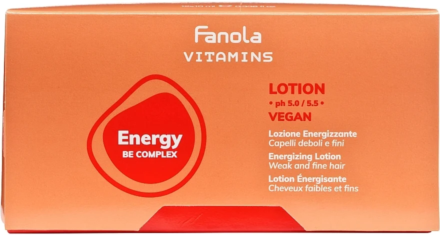 Lozione energizzante per capelli deboli e sottili