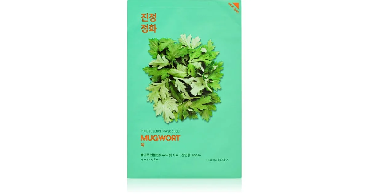 Holika Holika Pure Essence Mugwort Maschera In Tessuto Lenitiva 23 Ml