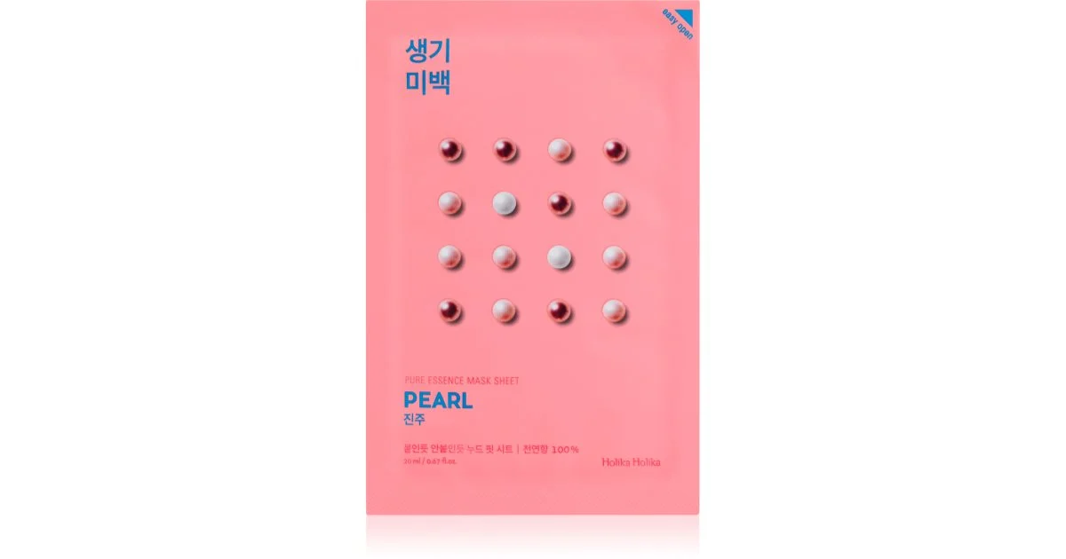 Holika Holika Pure Essence Perla Maschera In Tessuto Illuminante 20 Ml