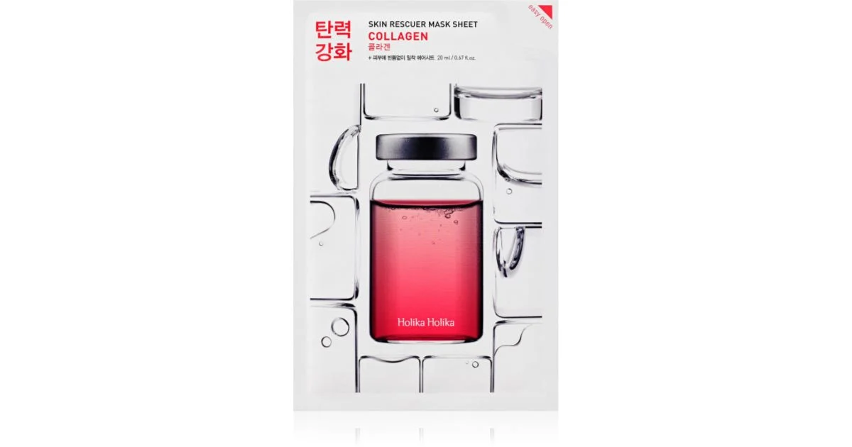 Holika Holika Skin Rescuer Collagene Maschera In Tessuto Rassodante 20 Ml