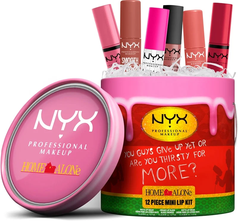 NYX Professional Makeup Home Alone 12 Piece Mini Lip Kit confezione regalo per le labbra