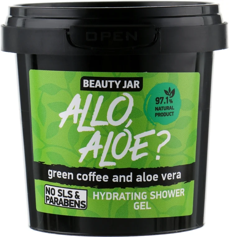 Gel doccia idratante con caffè verde e aloe