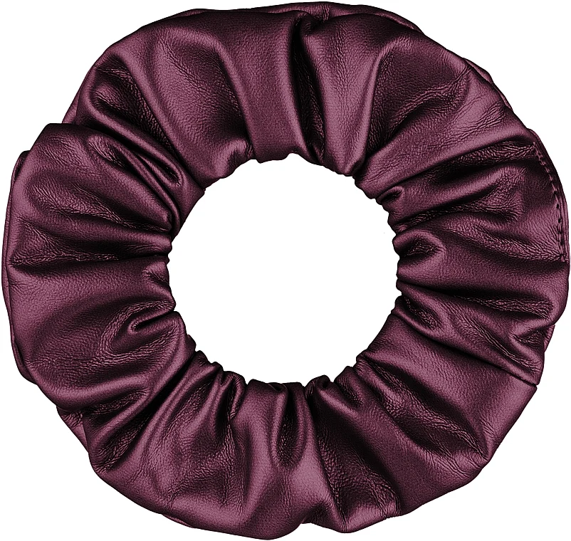 Elastico per capelli "Faux Leather Classic", color marsala