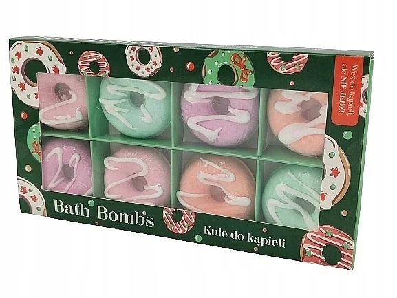 Set di bombe da bagno Donuts, 8 prodotti