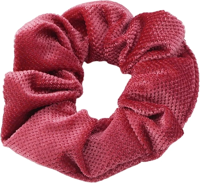 Elastico per capelli in velluto, rosa scuro