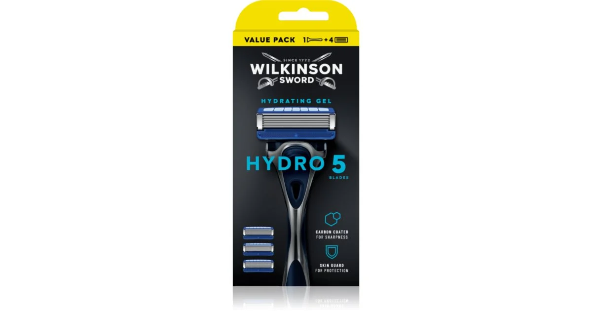 Wilkinson Sword Hydro5 rasoio + testina di ricambio 4 pezzi