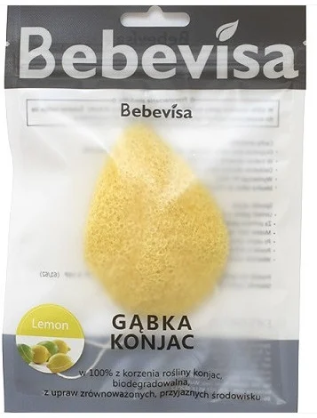 Spugna Konjac, goccia "Limone"